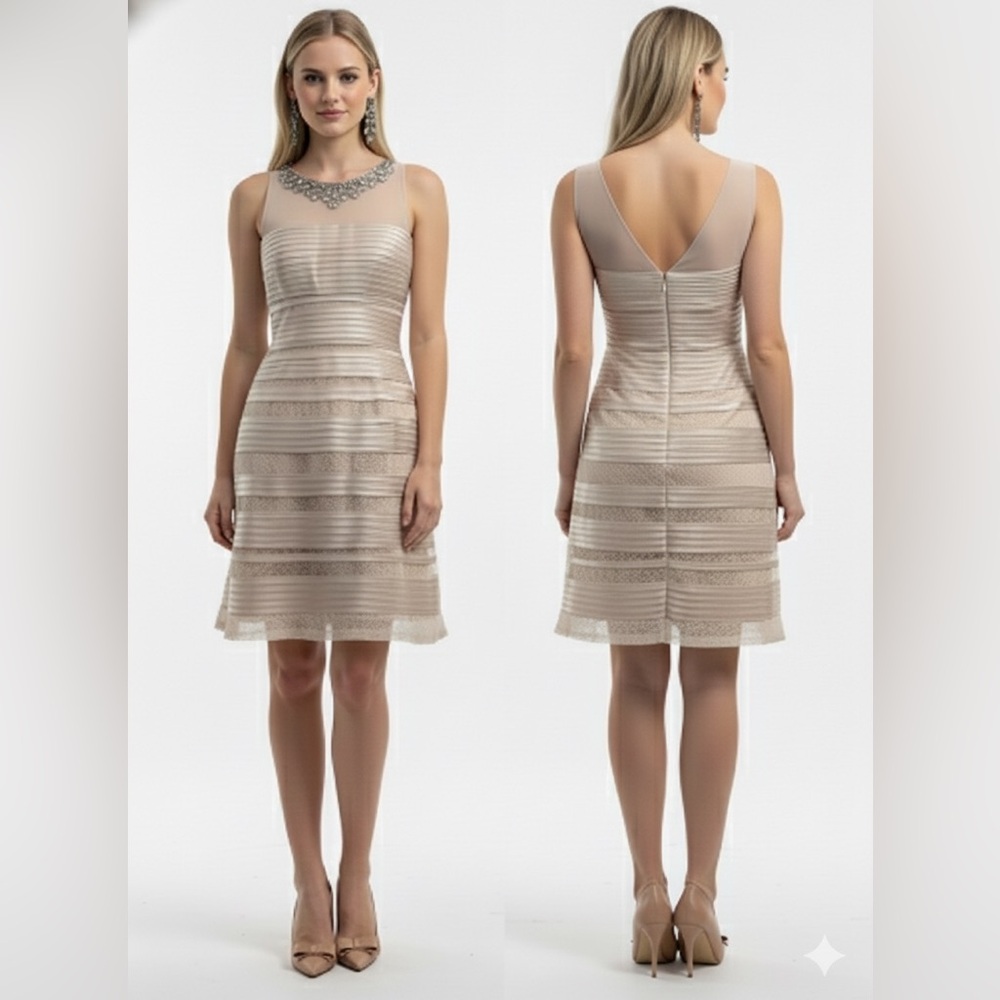 BCBGMAXAZRIA Beautiful dress in Champagne in size 8 NWOT